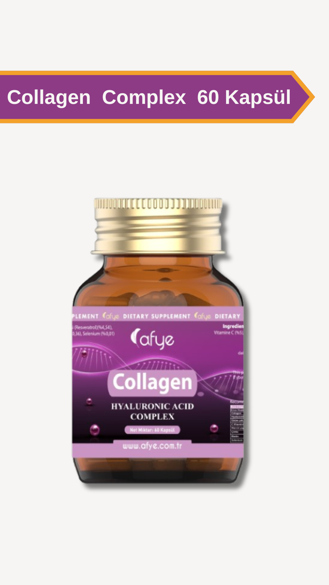 AFYE COLLAGEN HYALURONIC ACID COMPLEX 60 KAPSÜL